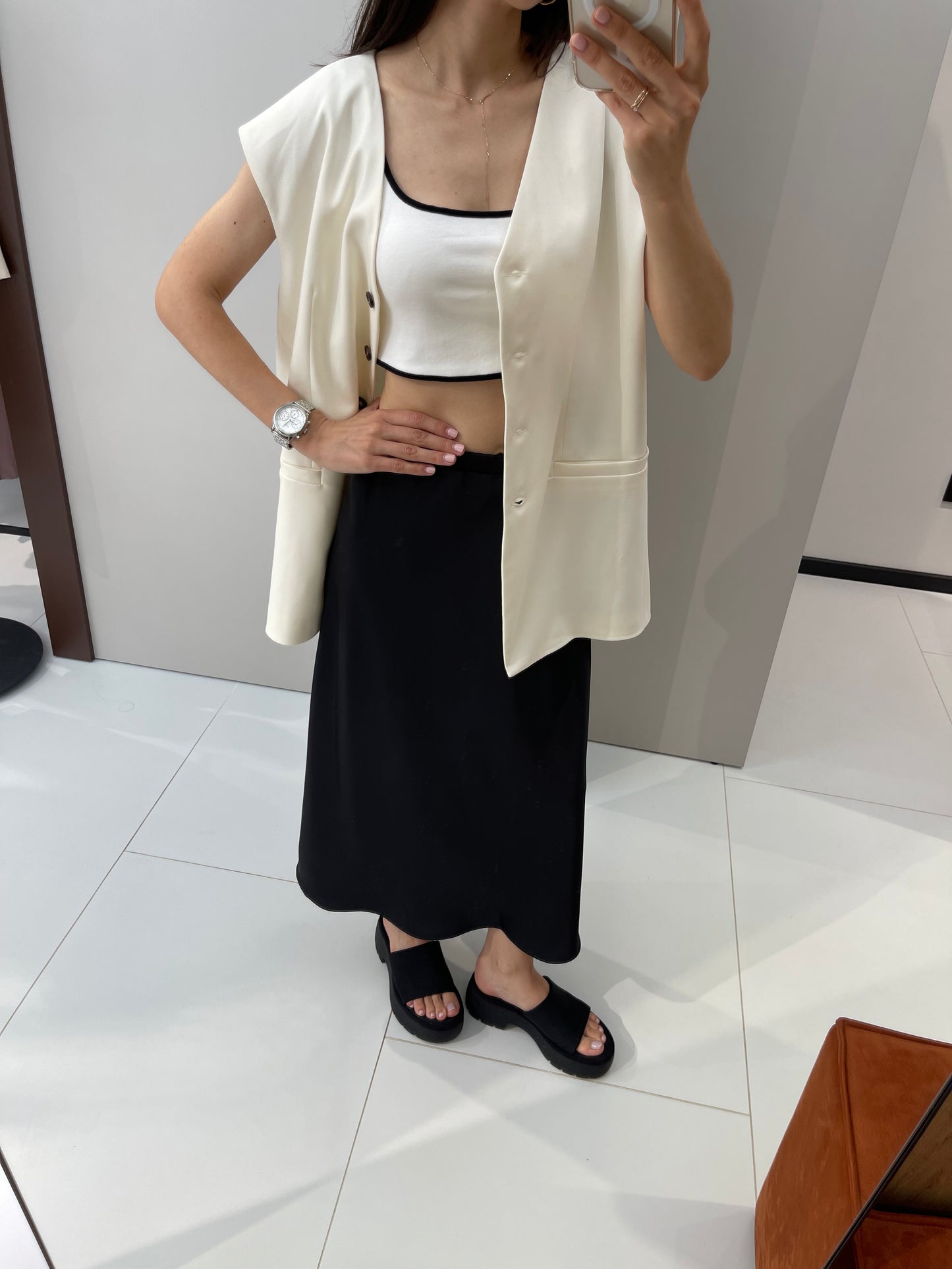 Спідниця сатинова (на зав'язках)