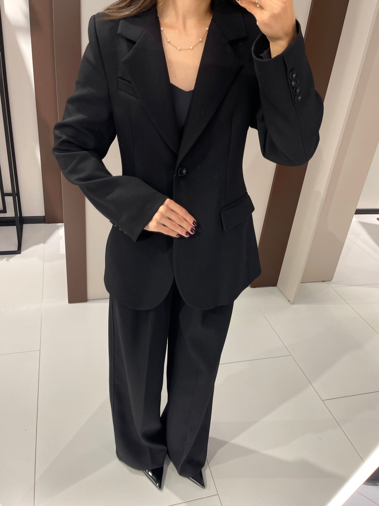 Штани з щільної костюмки