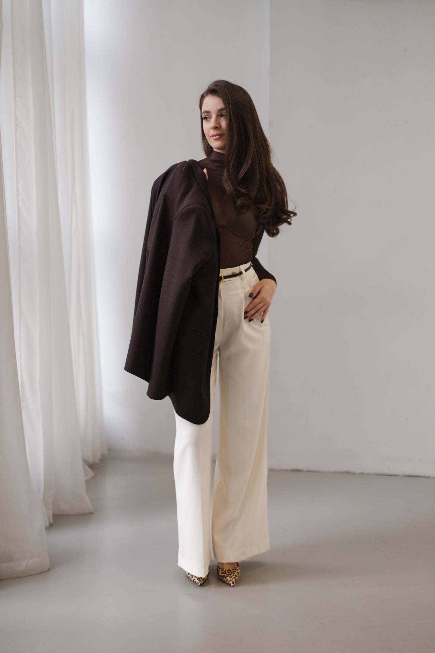 Штани палацо з костюмки