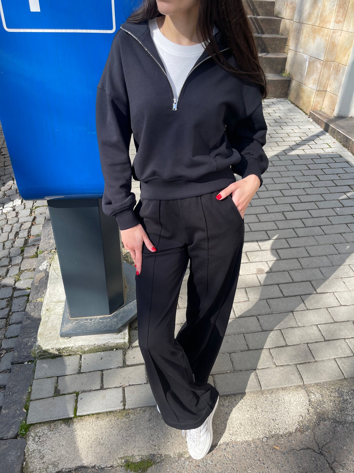 Штани трикотажні палаццо