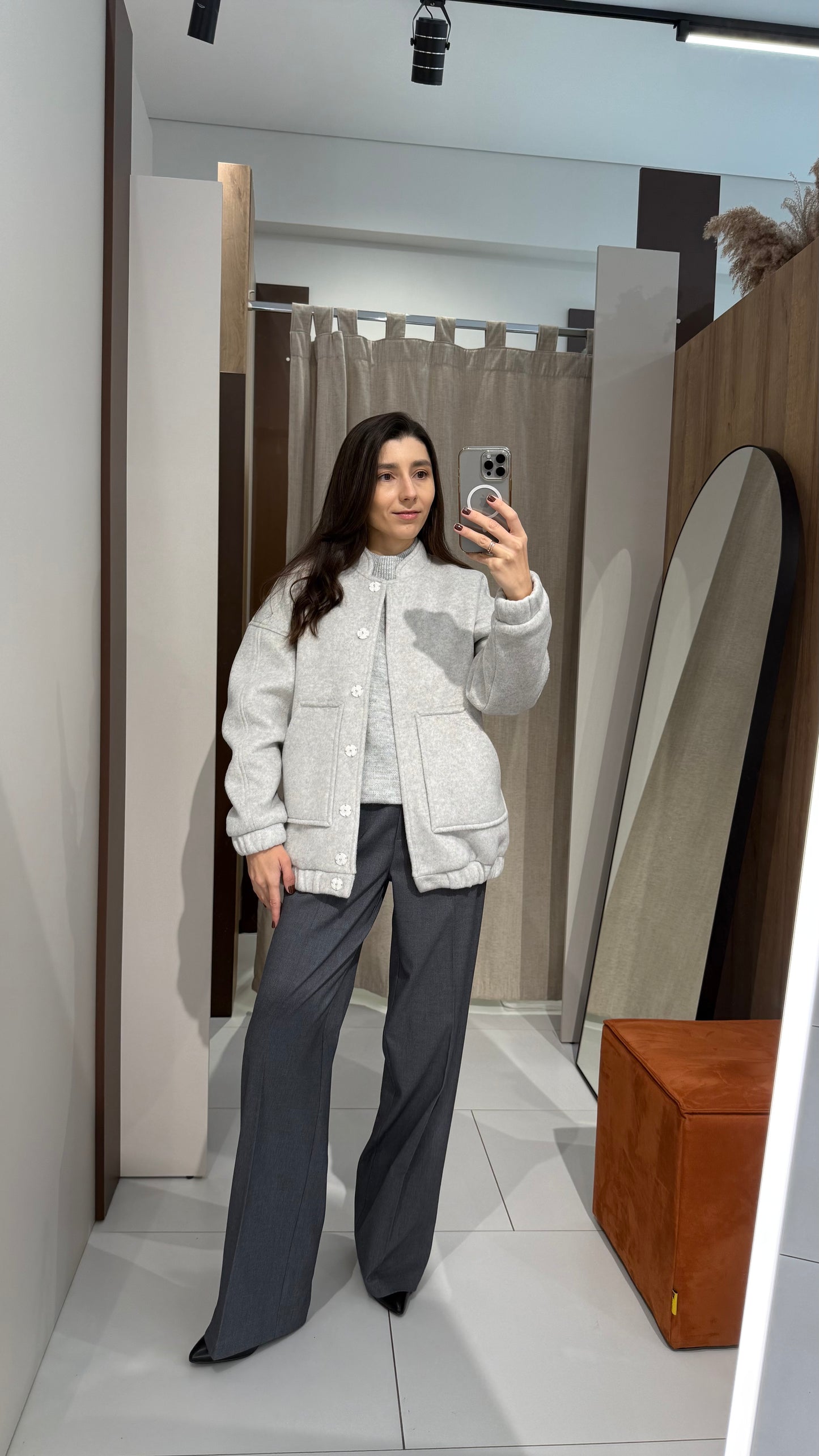 Штани палацо з вовни