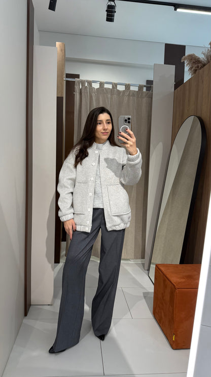 Штани палацо з вовни