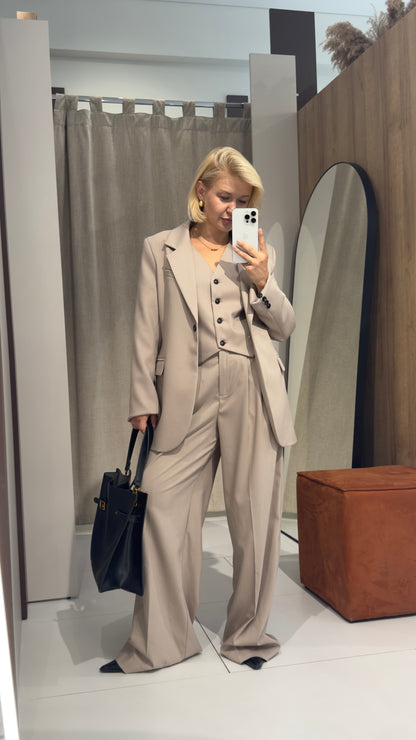 Штани палацо з костюмки