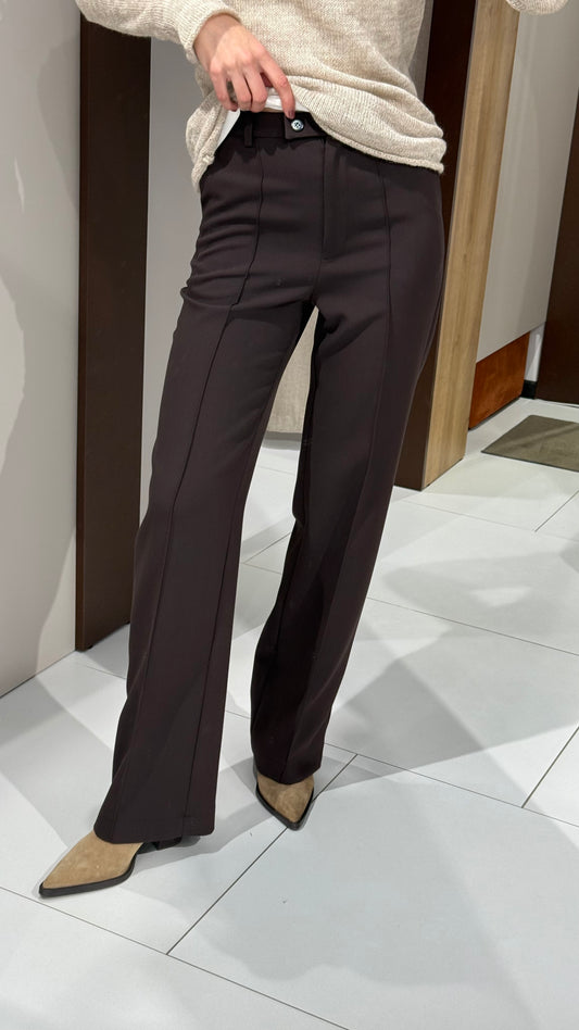 Штани прямі з щільної тканини