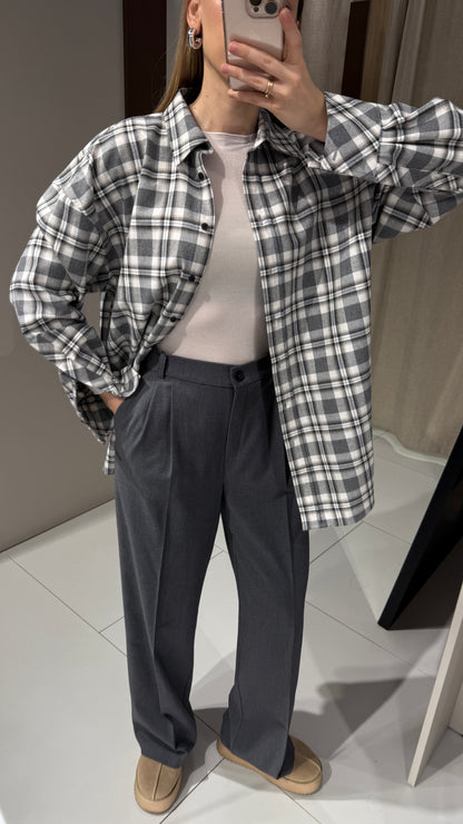 Штани палацо з вовни