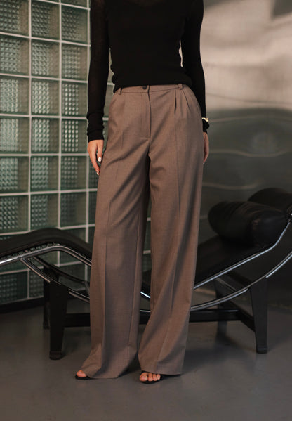 Штани палацо з вовни