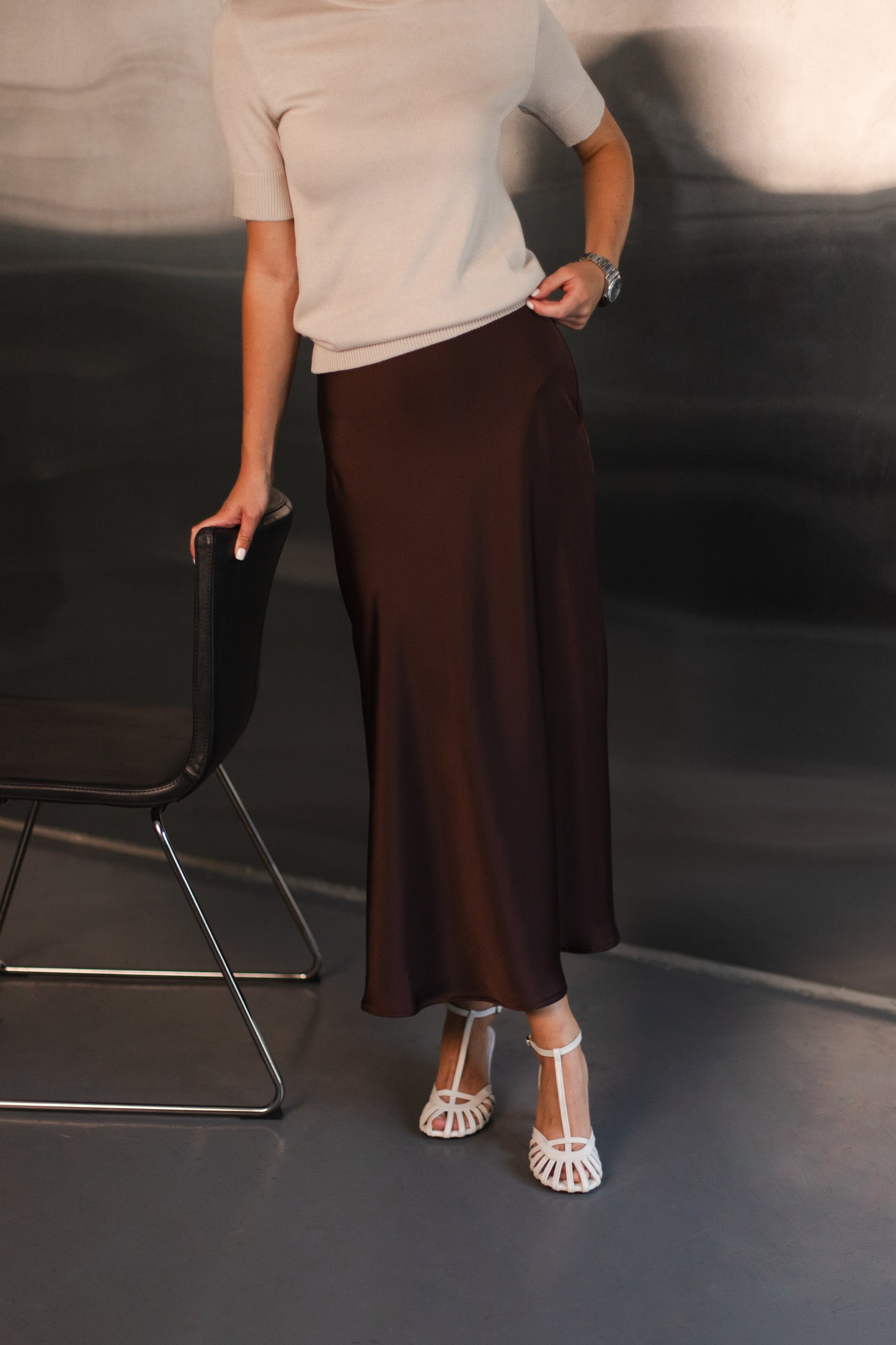 Сатинова спідниця