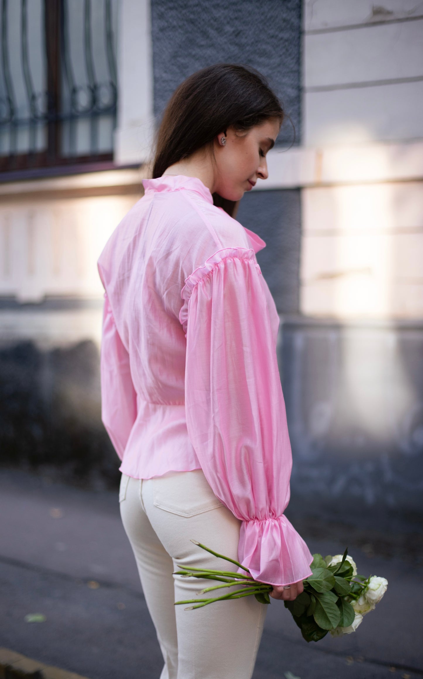 Блуза рожева