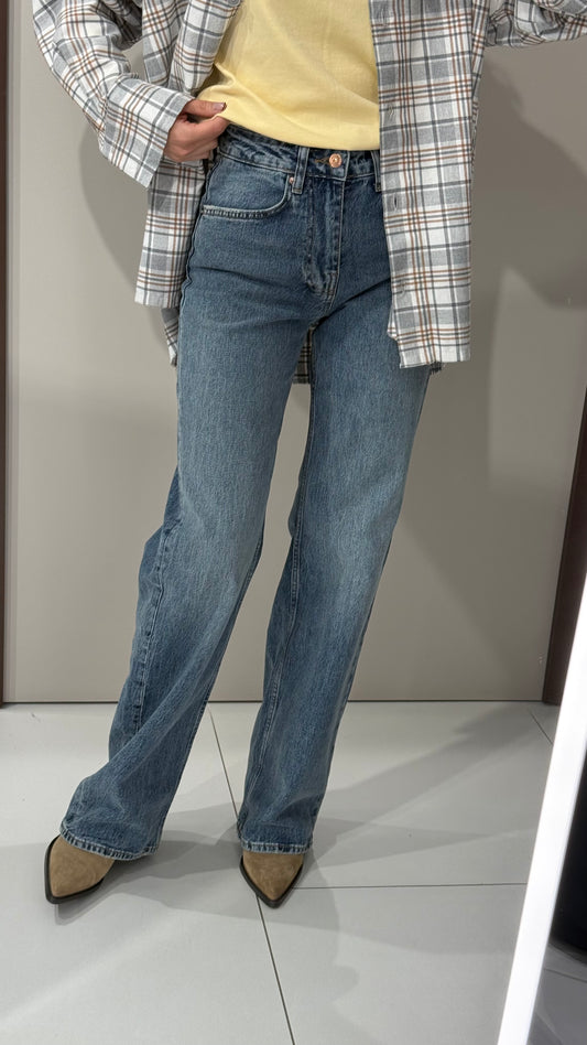 Джинси сині wide leg