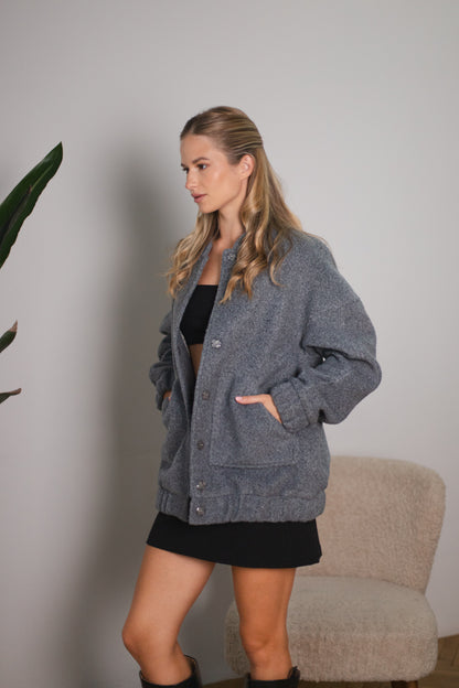 Бомбер з вовни