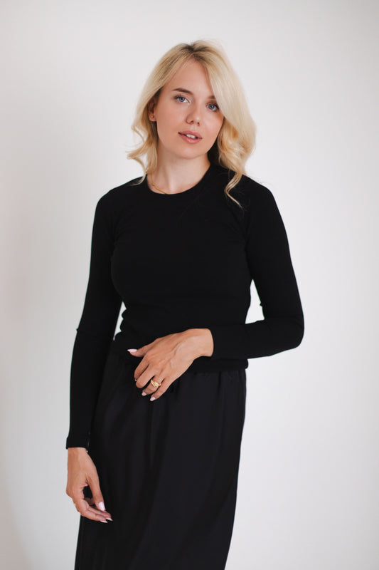 Лонгслів з тканини бамбук