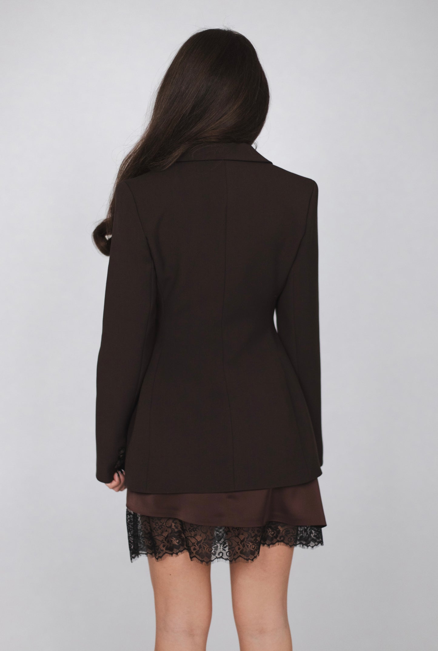 Піджак силуетний шоколадний