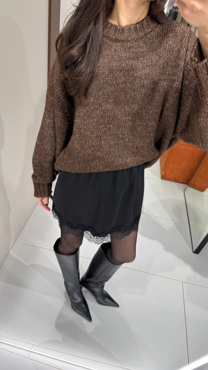 Спідниця міні з мереживом