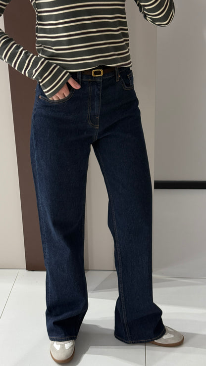 Джинси темно-сині