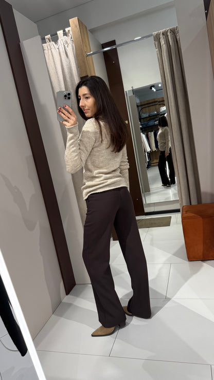 Штани прямі з щільної тканини