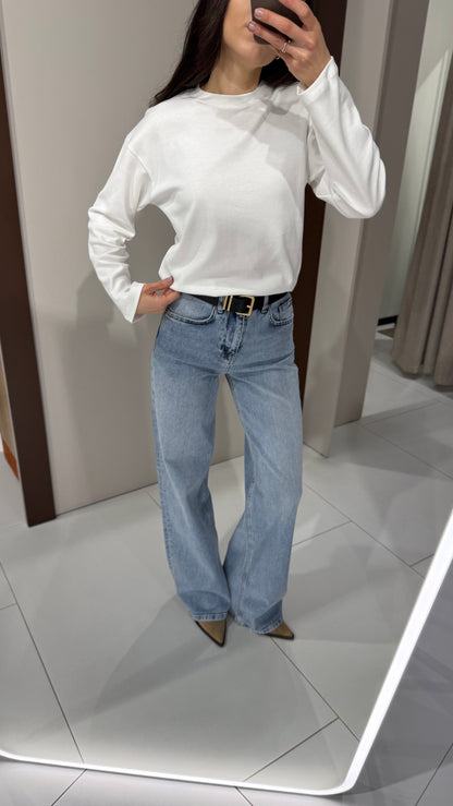 Джинси блакитні wide leg