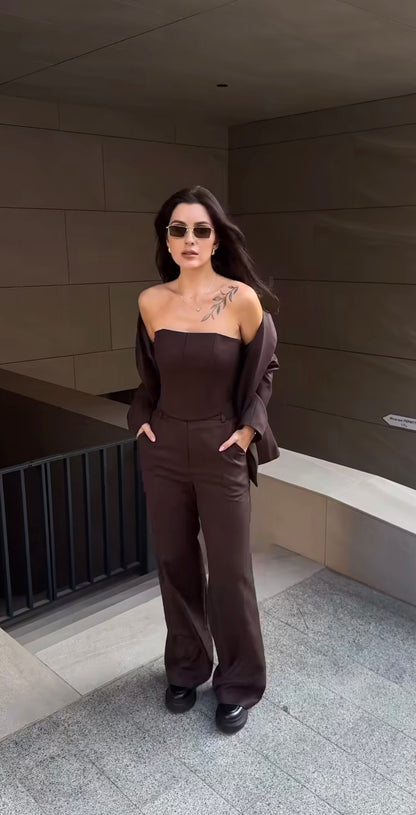 Корсет шоколадний