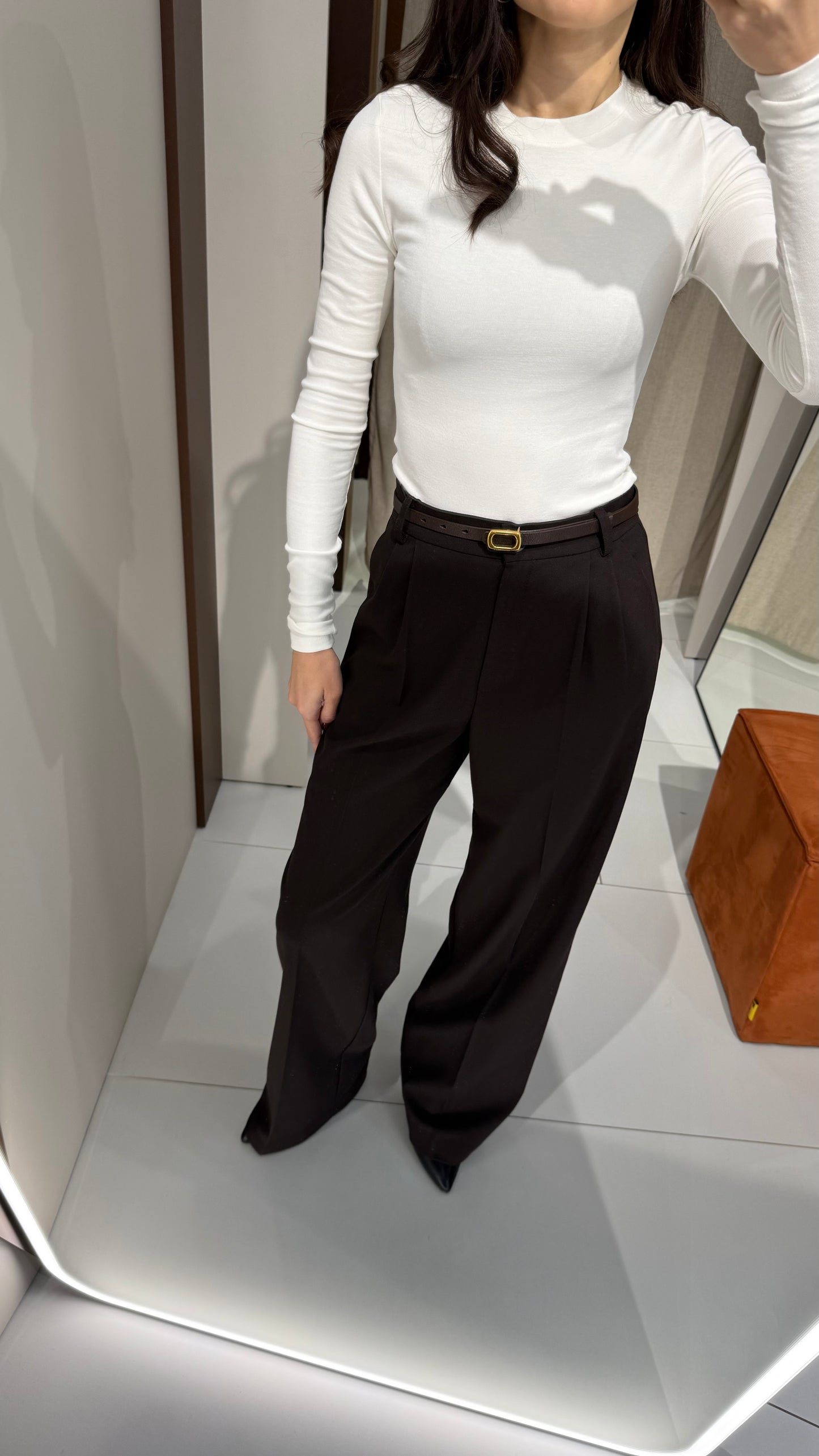 Штани палацо з вовни