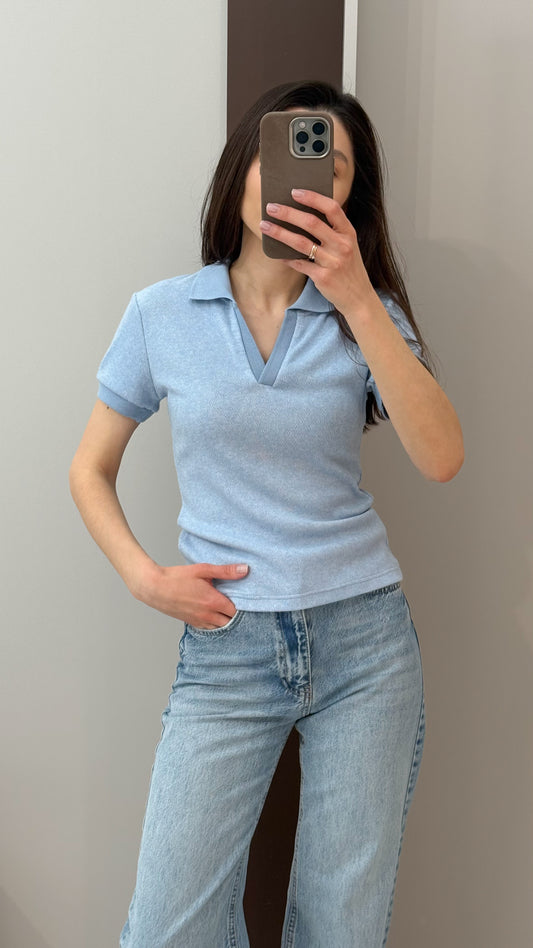 Поло з вкороченим рукавом