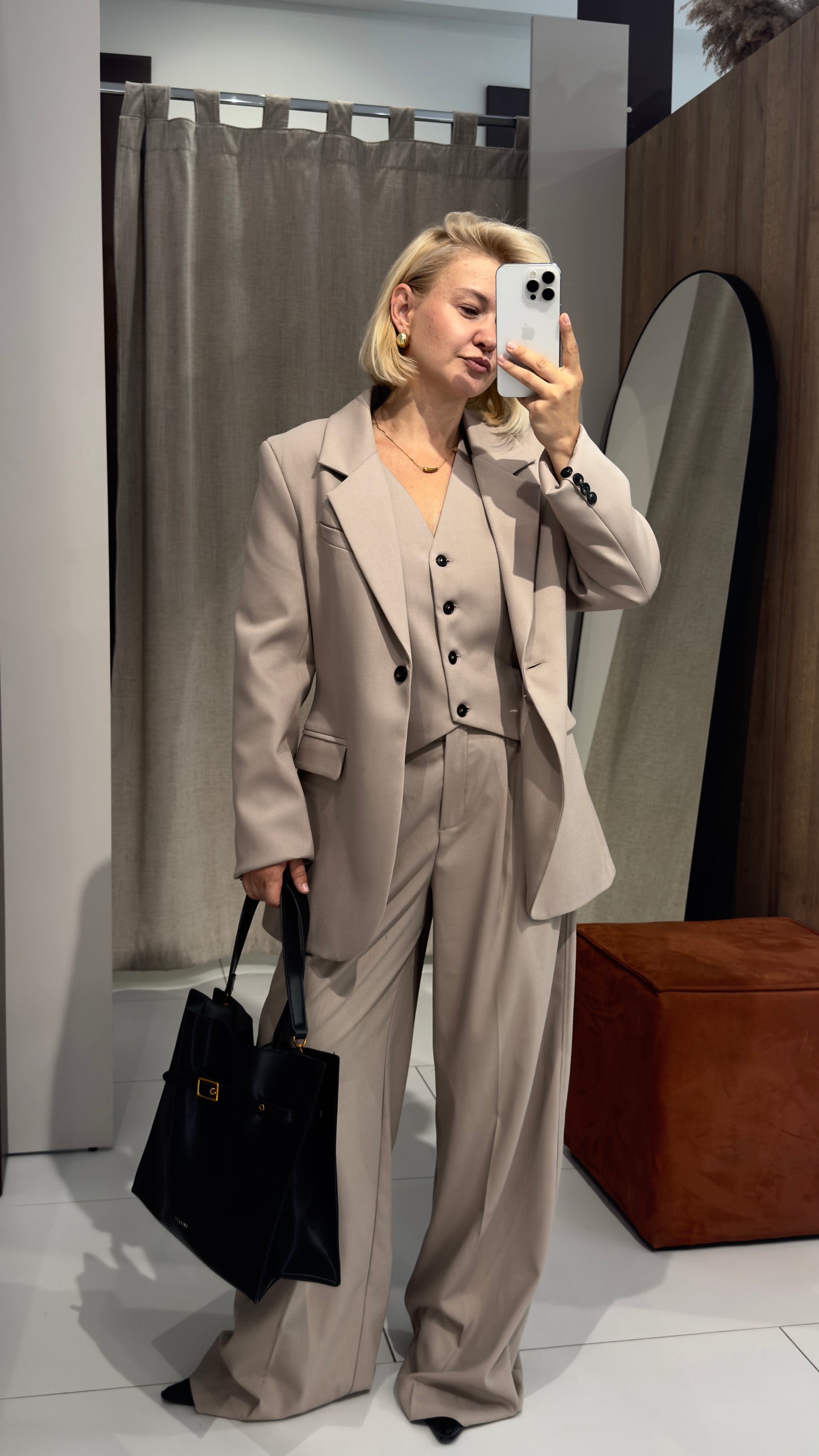 Штани палацо з костюмки