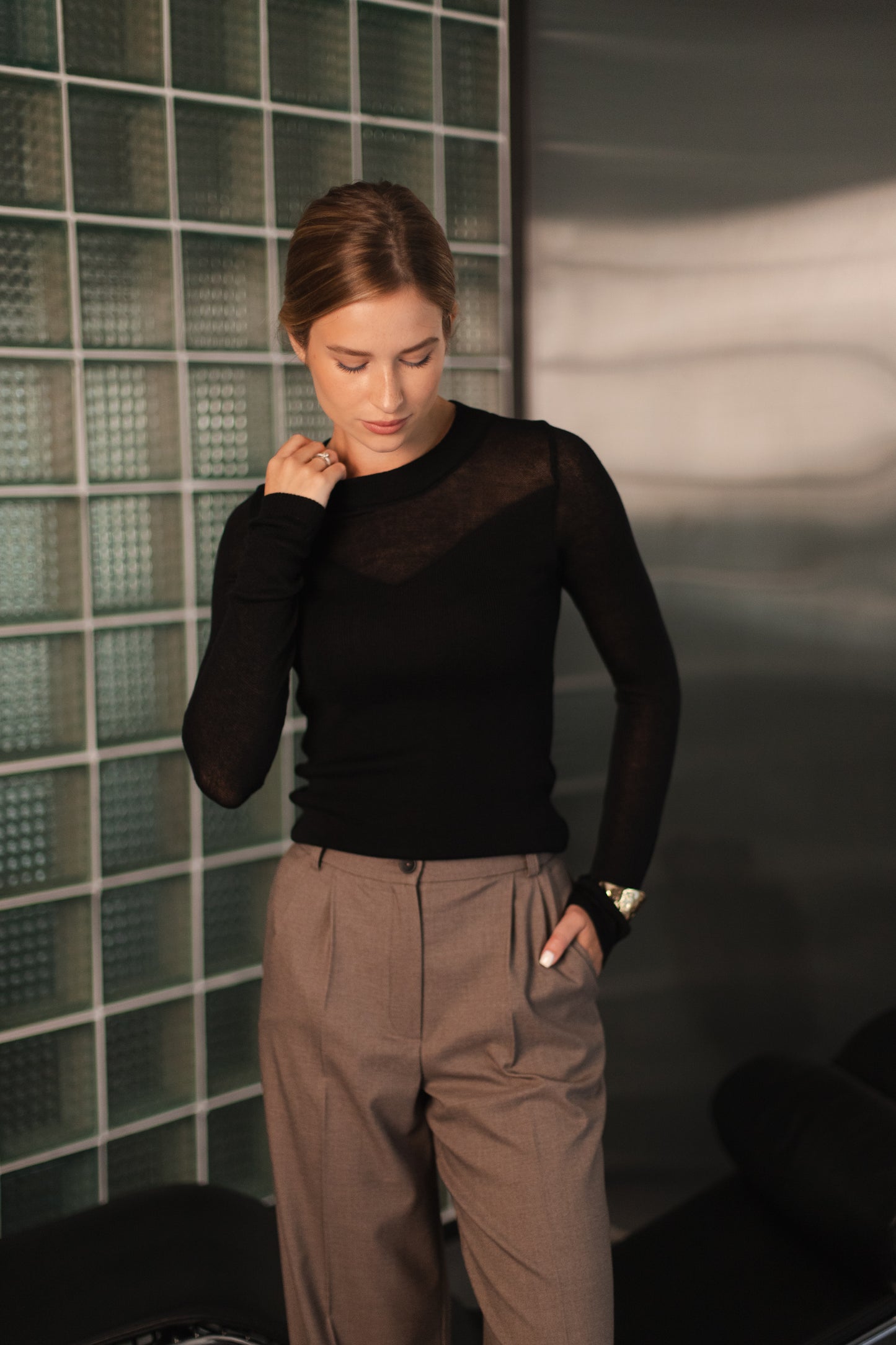 Лонгслів з сіткою