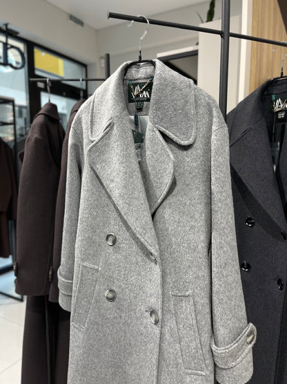 Пальто двобортне утеплене