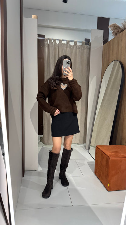 Светр з сердечком