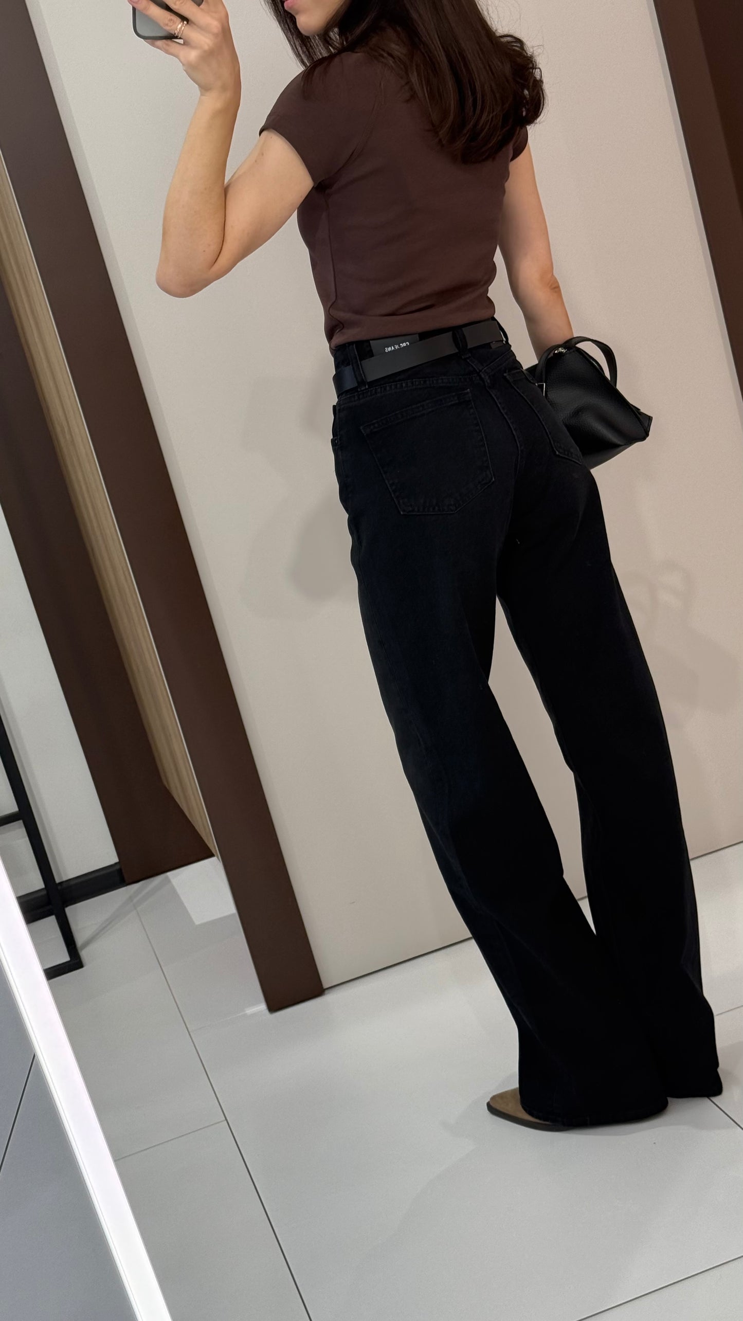 Джинси wide leg чорні