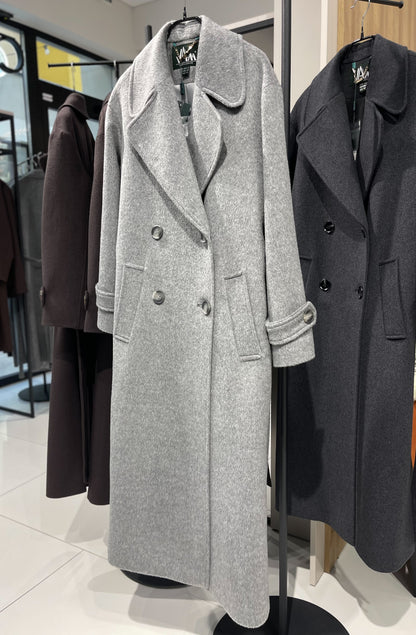 Пальто двобортне утеплене