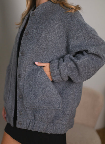 Бомбер з вовни