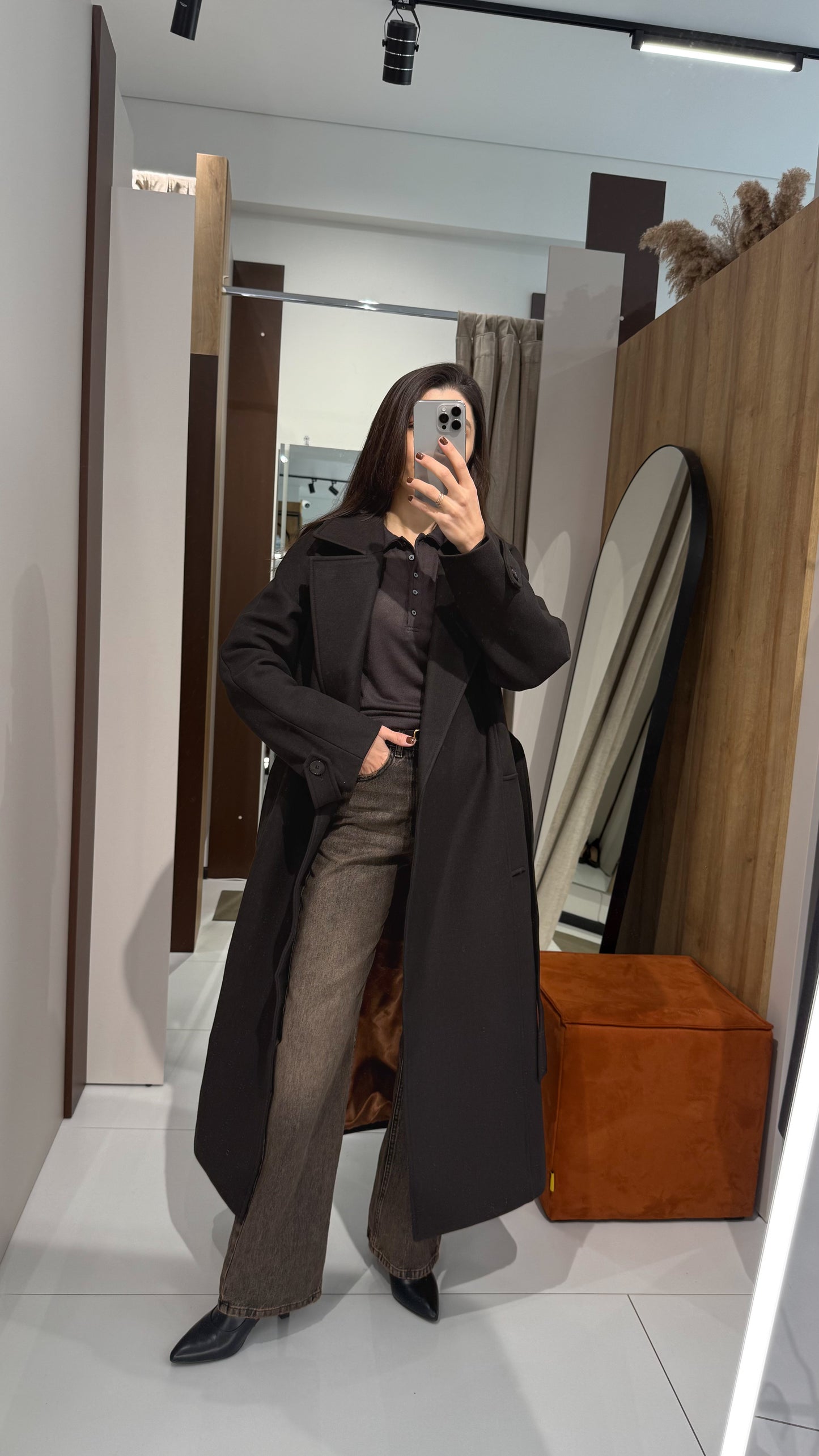 Пальто на запах з кашеміру