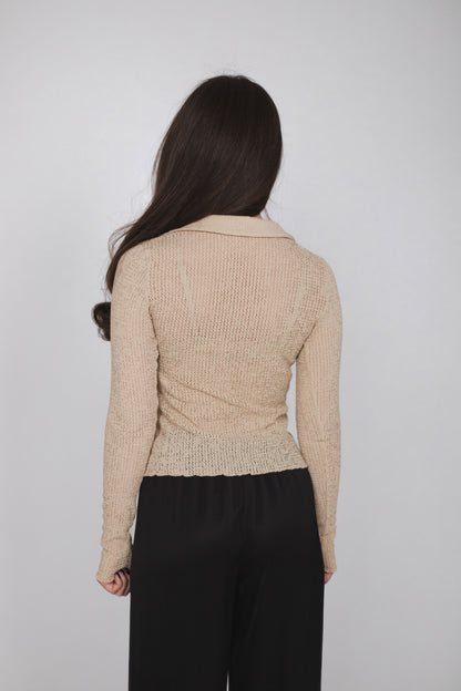 Лонгслів з драпіруванням