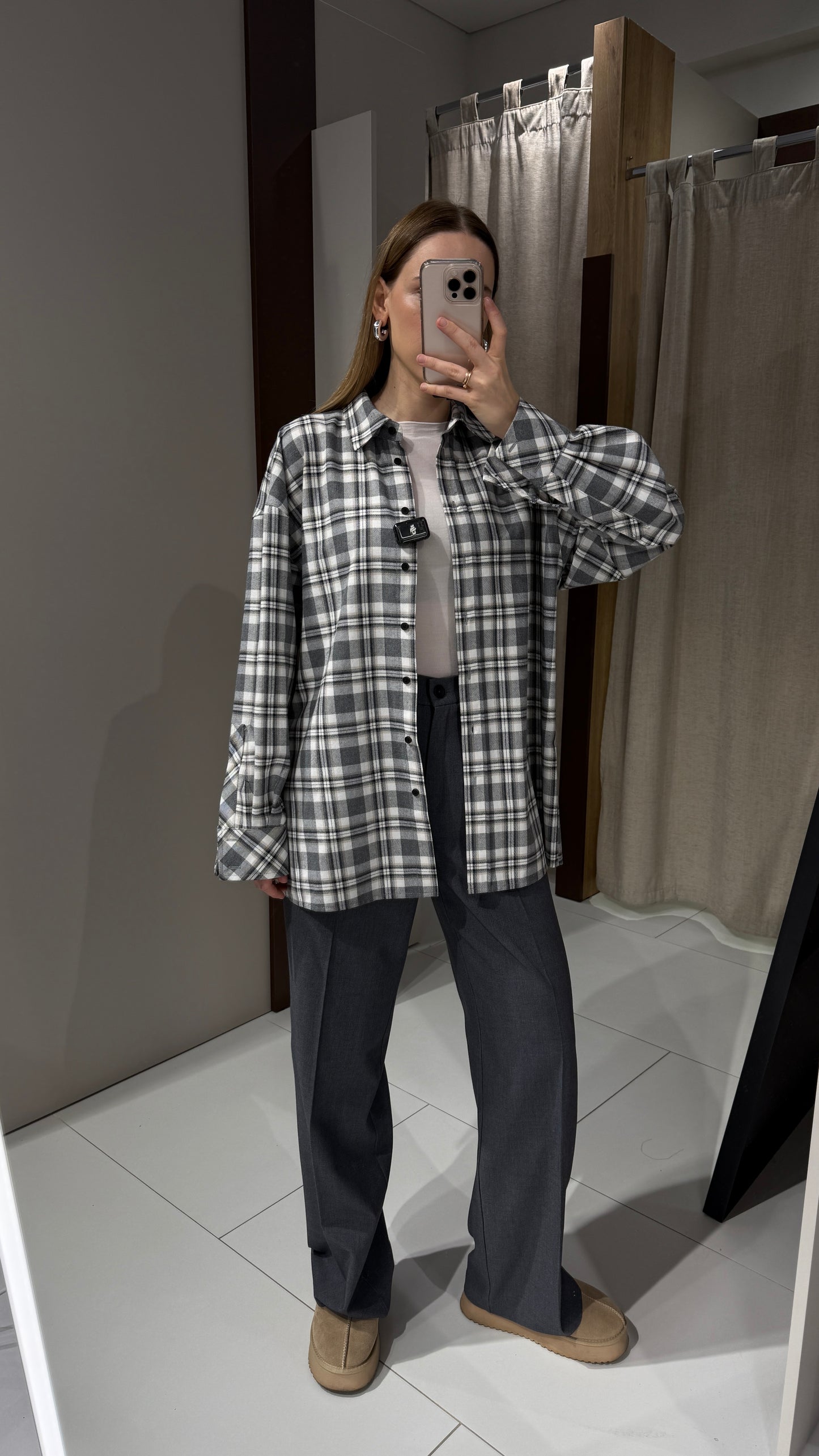 Штани палацо з вовни