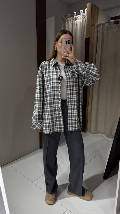 Штани палацо з вовни