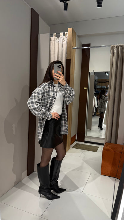 Спідниця з екошкіри