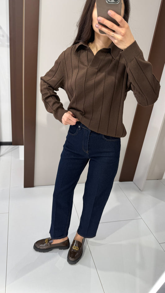 Джинси мом сині