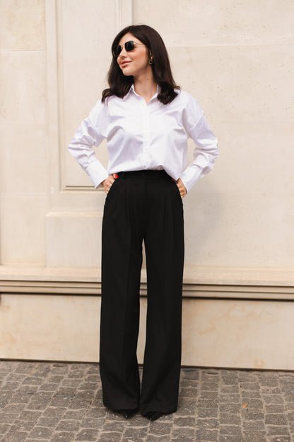 Штани з щільної костюмки