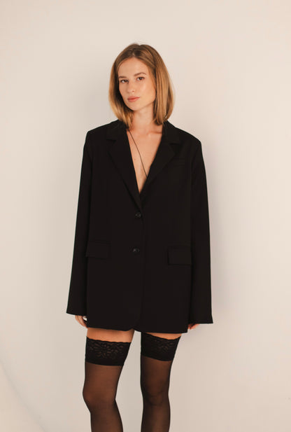 Піджак чорний OVERSIZE