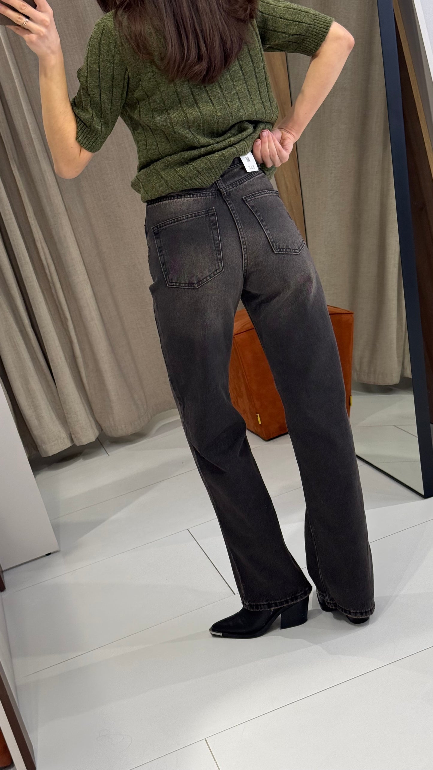 Джинси сіро-коричневі