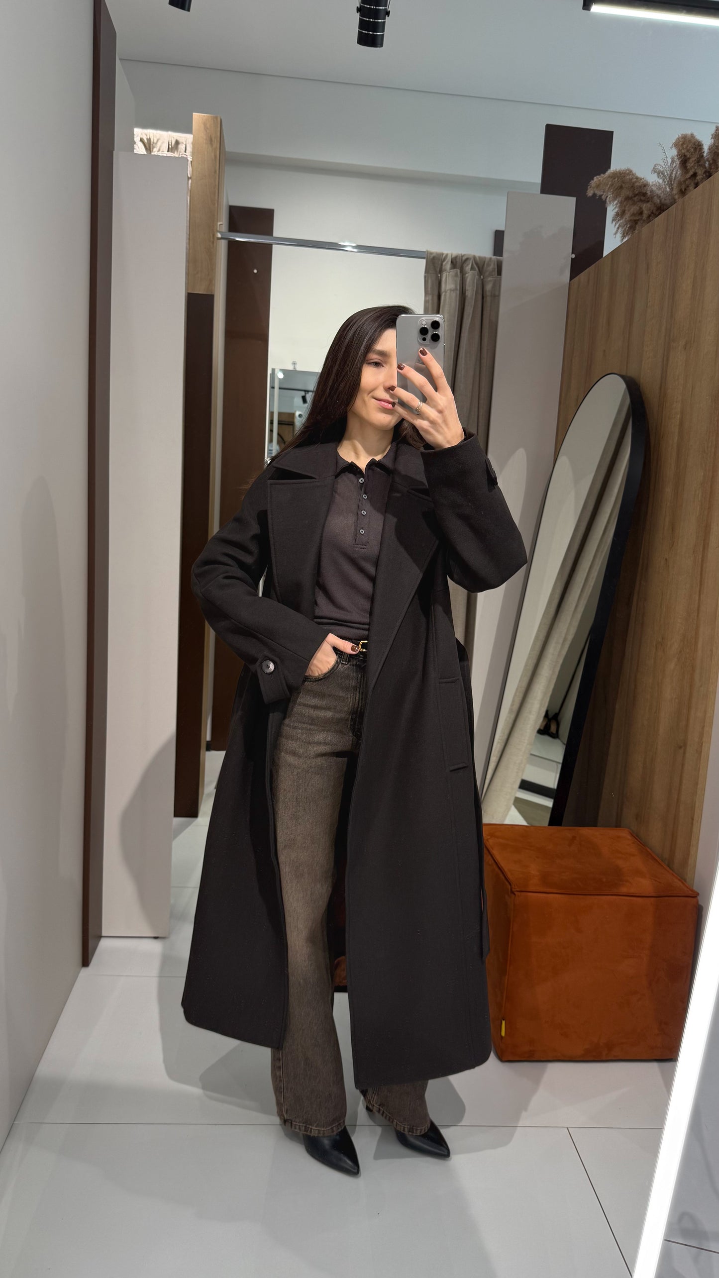 Пальто на запах з кашеміру