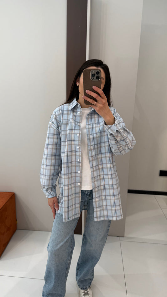 Сорочка в клітинку оверсайз