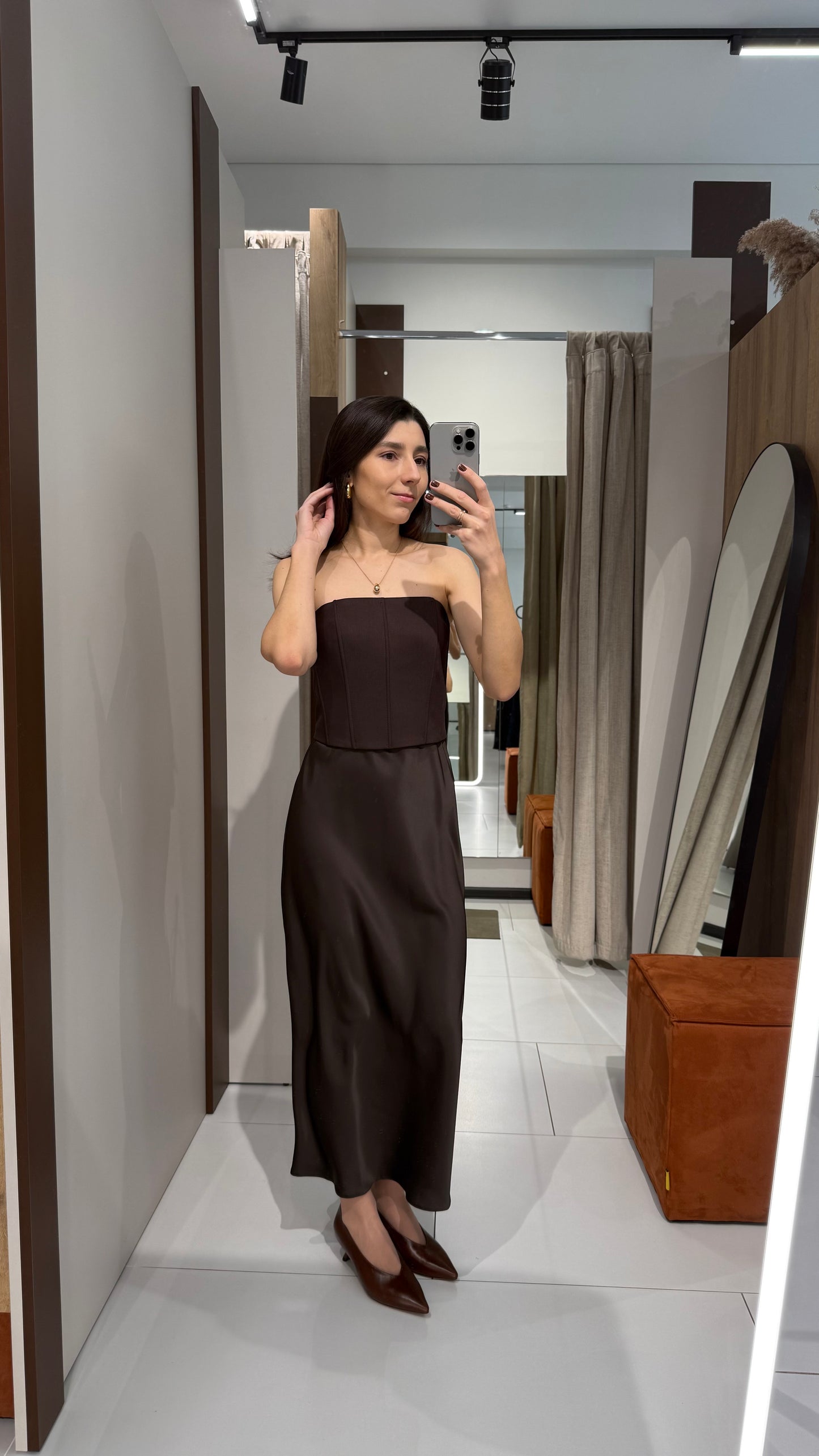 Корсет шоколадний